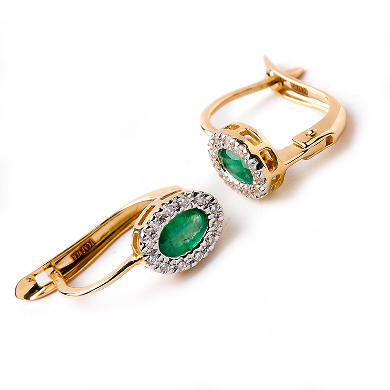 Emerald earrings